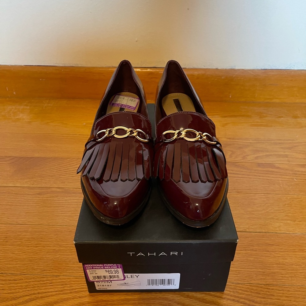 Tahari Burgundy Loafer